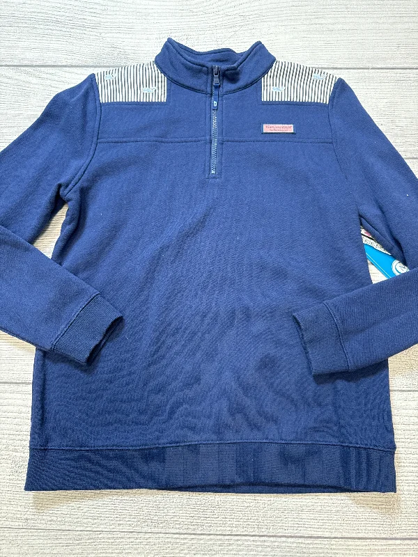 Men's Hoodies for Skinny MenSweatshirt Collar By Vineyard Vines In Navy, Size: Xl