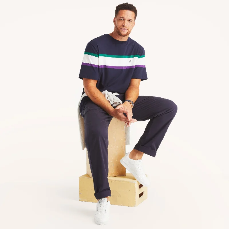 Men's Shirts with Antimicrobial TreatmentNautica Mens Big & Tall Striped Crewneck T-Shirt Men's Shirts with Antimicrobial TreatmentNautica Mens Big & Tall Striped Crewneck T-Shirt