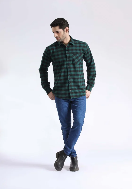 Men's Unique Dress Shirts for a Statement LookTEXTURED CHECK SHIRT