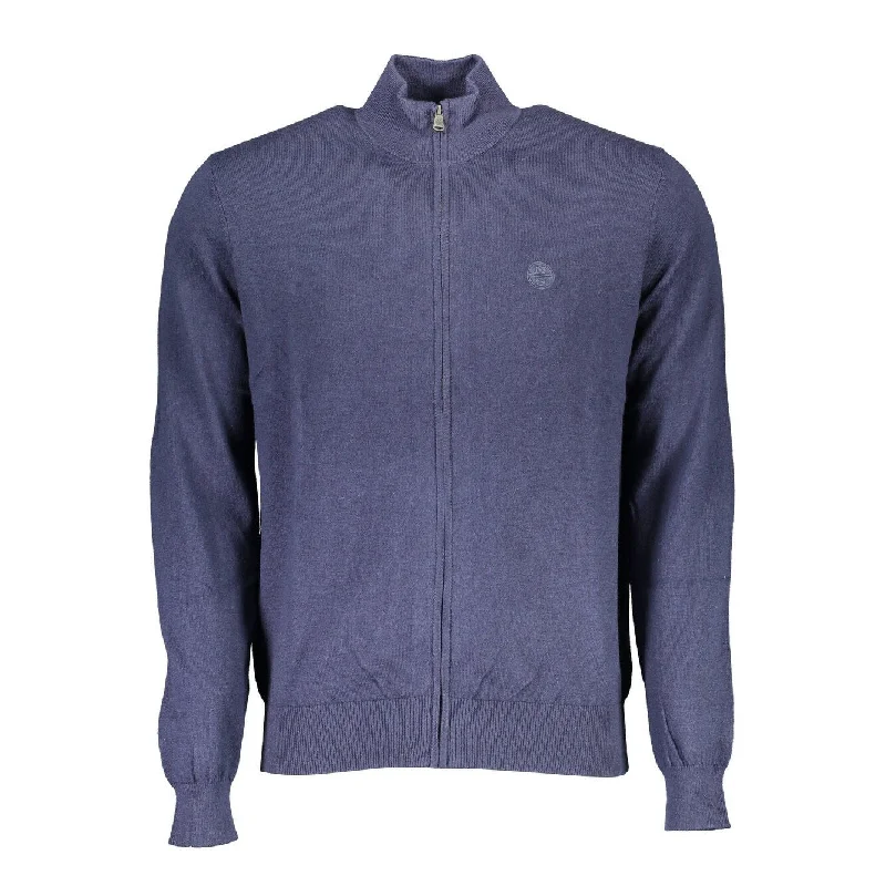 Men's Sweaters with Hidden PocketsNorth Sails Blue Cotton Men Men's Sweater