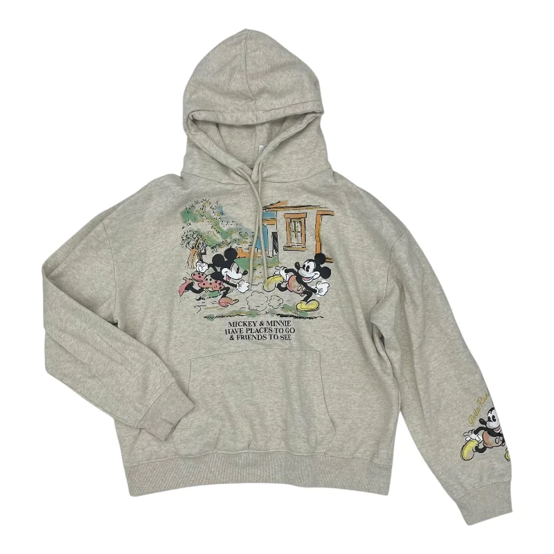 Warm Men's Thermal HoodiesSweatshirt Hoodie By Disney Store In Beige, Size:Xl