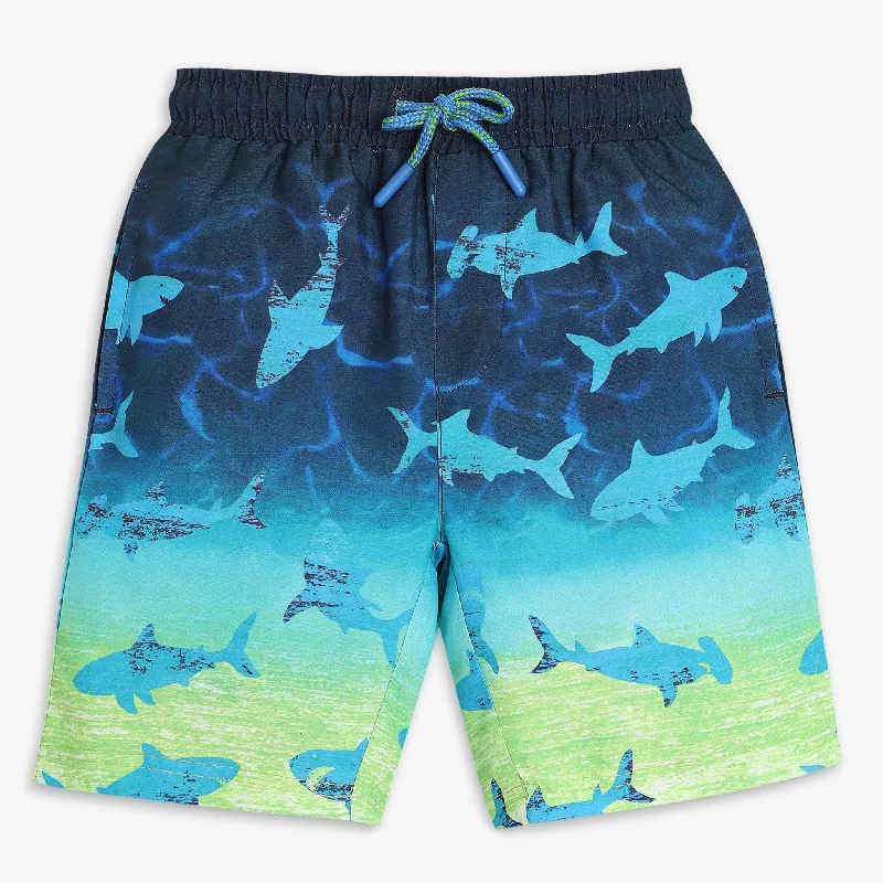 Men's Pants with Turn-Up CuffsBoys Comfort Fit Printed Mid Rise Shorts