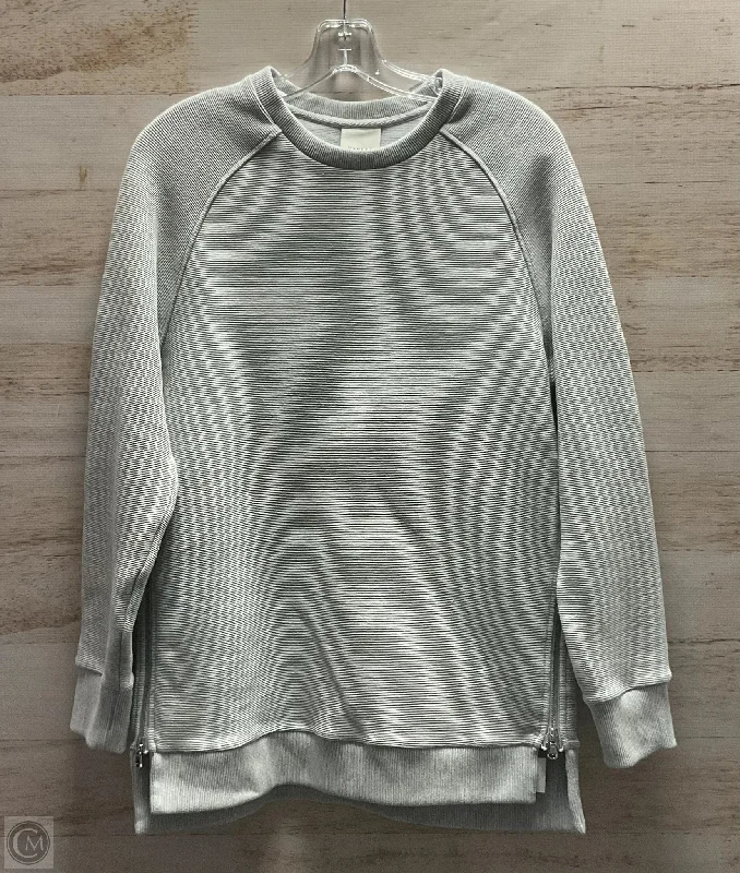 Men's Hoodies with Extra-Long SleevesSweatshirt Crewneck By Varley In Grey, Size: S