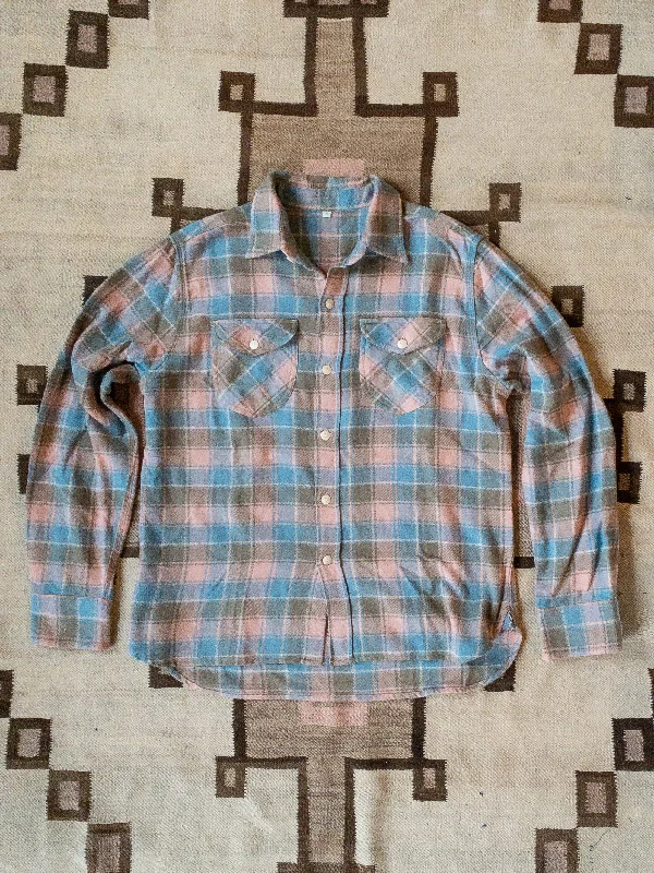 Men's Cufflink-Ready Shirts for Formal EventsWashed Flannel Workshirt - Trout River Hearth Plaid Men's Cufflink-Ready Shirts for Formal EventsWashed Flannel Workshirt - Trout River Hearth Plaid