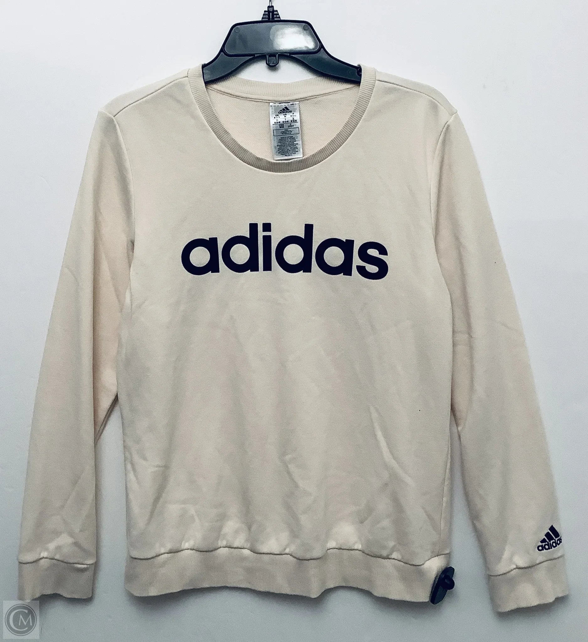 Men's Hoodies for YogaSweatshirt Crewneck By Adidas In Cream, Size: M