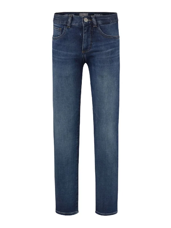 Modern Ripped and Distressed Men's JeansBoy's Brady Slim Jeans In Howler - Blue Denim Modern Ripped and Distressed Men's JeansBoy's Brady Slim Jeans In Howler - Blue Denim