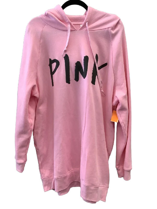 Men's Hoodies for CampingSweatshirt Hoodie By Pink  Size: Xl