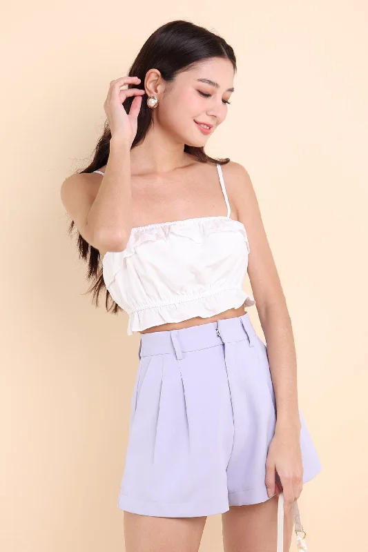 Men's Denim Shorts for SummerRESTOCKED** PAIGE A-LINE SHORTS IN PERIWINKLE
