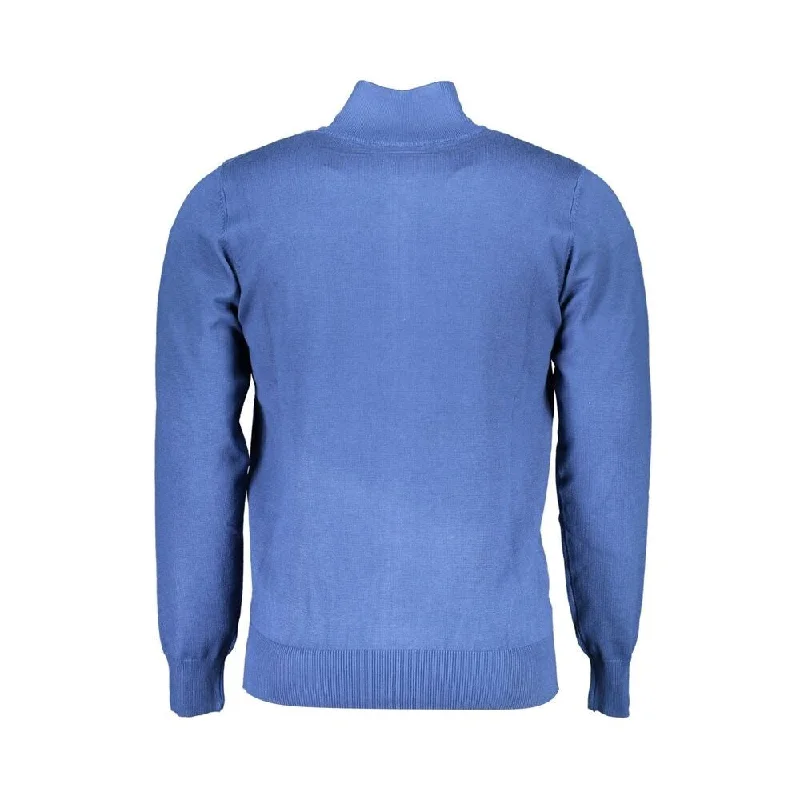 Men's Sweaters with Fair Isle PatternsU.S. Grand Polo Blue Nylon Men's Sweater