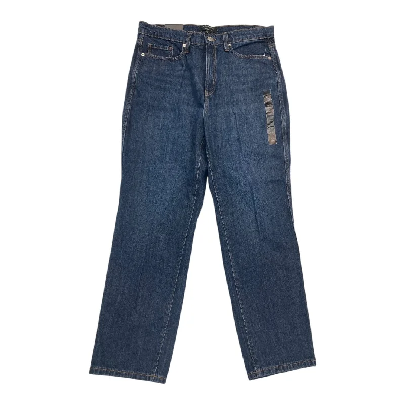 Best Fitting Men's JeansJEANS STRAIGHT by BANANA REPUBLIC In BLUE DENIM, Size: 14