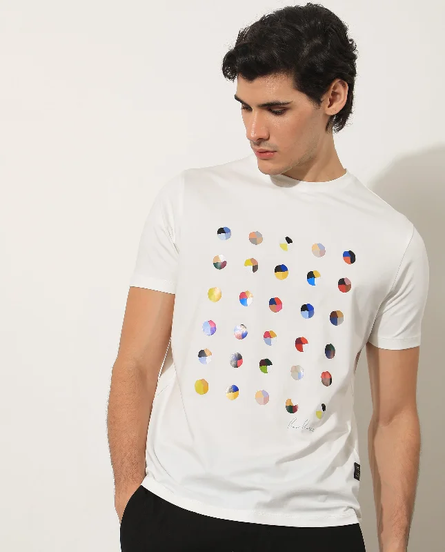 Men's Shirts with Plaid PatternsRare Rabbit Men's Flips Off White Crew Neck Abstract Polka Print Half Sleeves Slim Fit T-Shirt Men's Shirts with Plaid PatternsRare Rabbit Men's Flips Off White Crew Neck Abstract Polka Print Half Sleeves Slim Fit T-Shirt