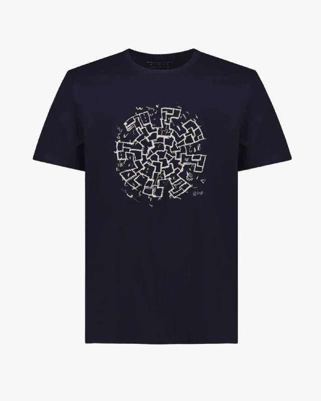 Men's Jeans with Embroidered LogosStandard T (MP Aztec Circle)