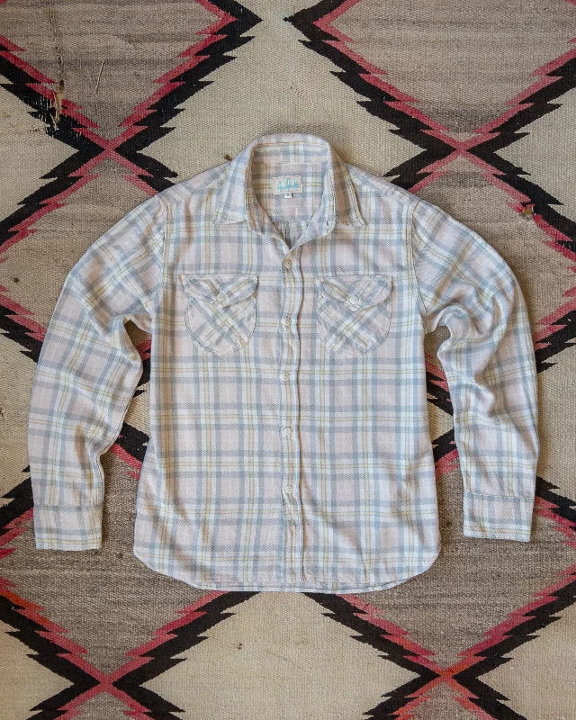 Men's Versatile Dress Shirts for Multiple OccasionsWashed Flannel Workshirt - Abiquiu Sunset Men's Versatile Dress Shirts for Multiple OccasionsWashed Flannel Workshirt - Abiquiu Sunset