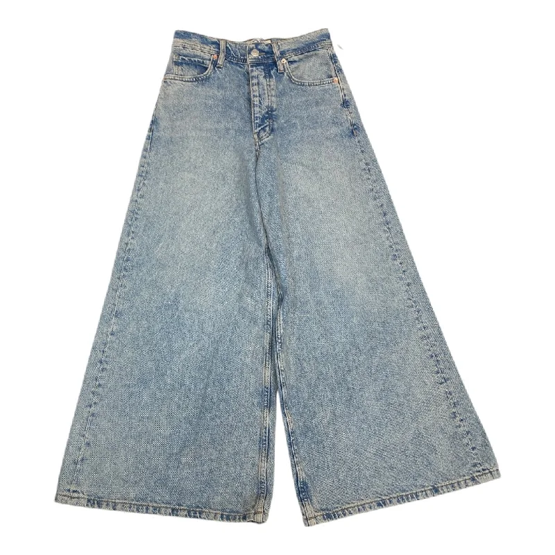 Best Fitting Men's JeansJeans Wide Leg By Free People In Blue Denim, Size:0