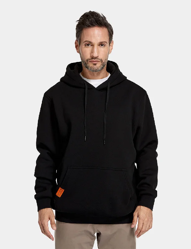 Designer Men's Hoodie JacketsFinal Sale - Unisex Heated Pullover Hoodie with Heating on Chests