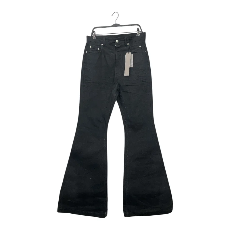 Men's Jeans with Embroidered LogosRick Owens/Bootcut Pants/31/Denim/BLK/Button Fly/