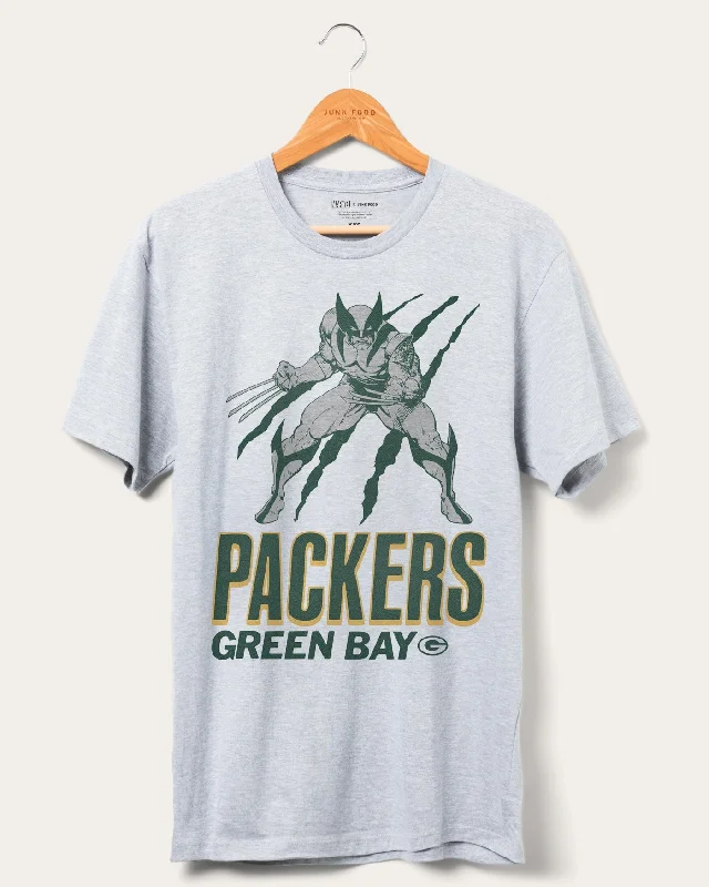 Men's Shirts with Patch PocketsPackers Marvel Wolverine Slash Tee