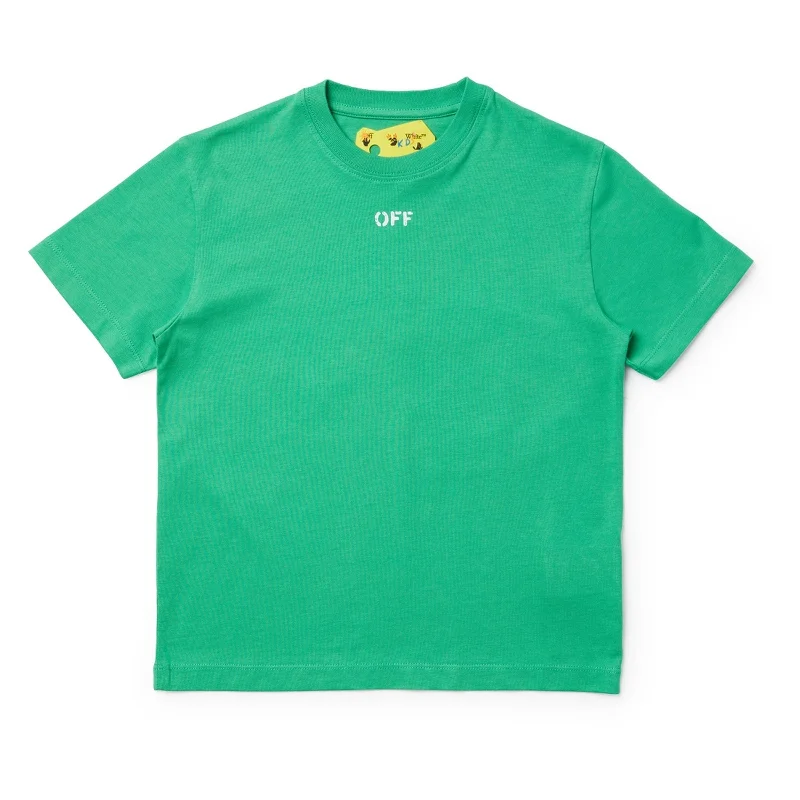 Men's Shirts with Adjustable HemlinesGreen Logo T-Shirt