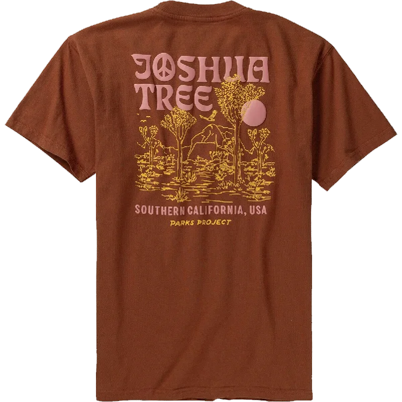 Comfortable Men's Polo ShirtsMen's Joshua Tree Puff Print Short Sleeve Tee