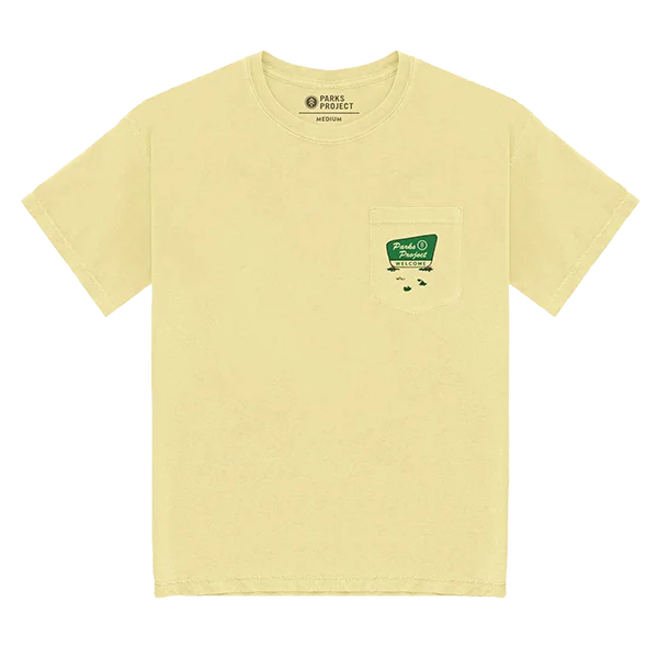Men's Shirts with Ruffled HemlinesMen's National Parks Welcome Pocket Tee