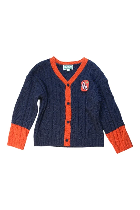 Men's Sweaters with Straight-Cut ShapesKenzo Cable Knit Cardigan 4T