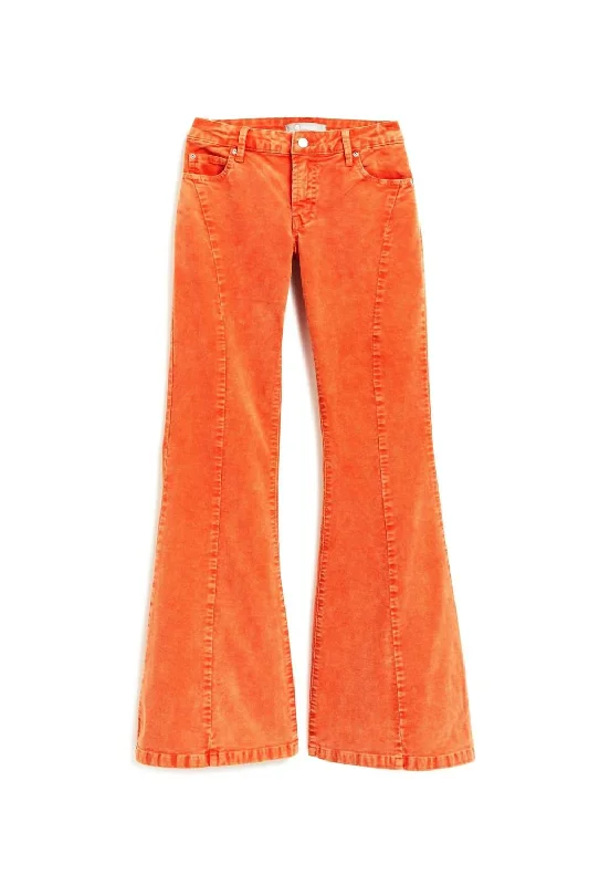 New Arrival Men's JeansGirl's High Rise Pants In Orange