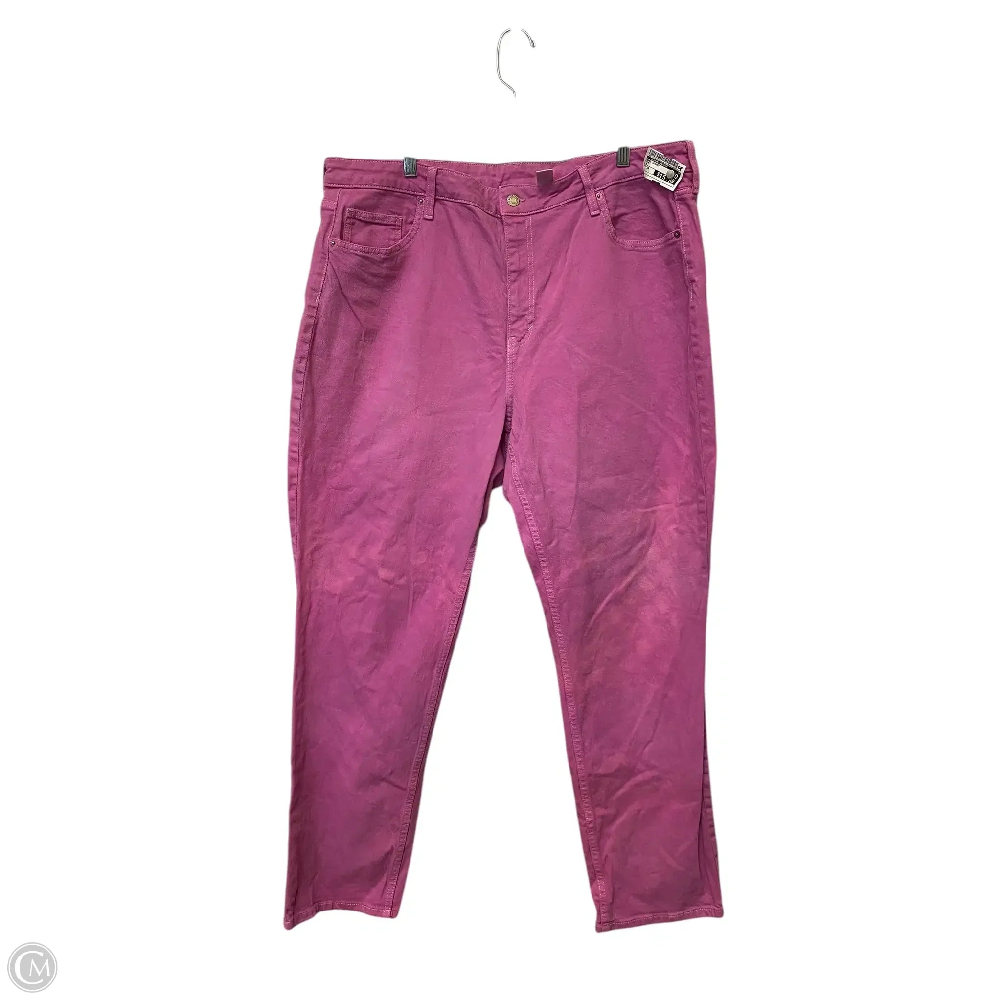Trendy Men's JeansJeans Skinny By Clothes Mentor In Pink, Size: 18