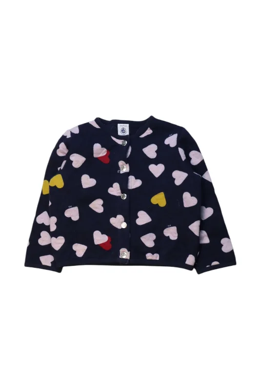 Durable Men's Acrylic SweatersPetit Bateau Heart Cardigan 3T
