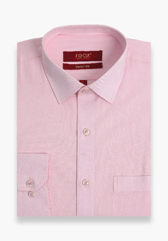 Men's Sleeveless Shirts for Summer ComfortPink Stripe Dress Shirt