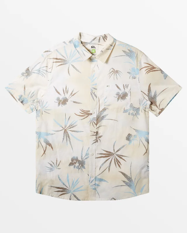 Comfortable Men's Flannel ShirtsFade Out Short Sleeve Shirt - Birch Fade Out
