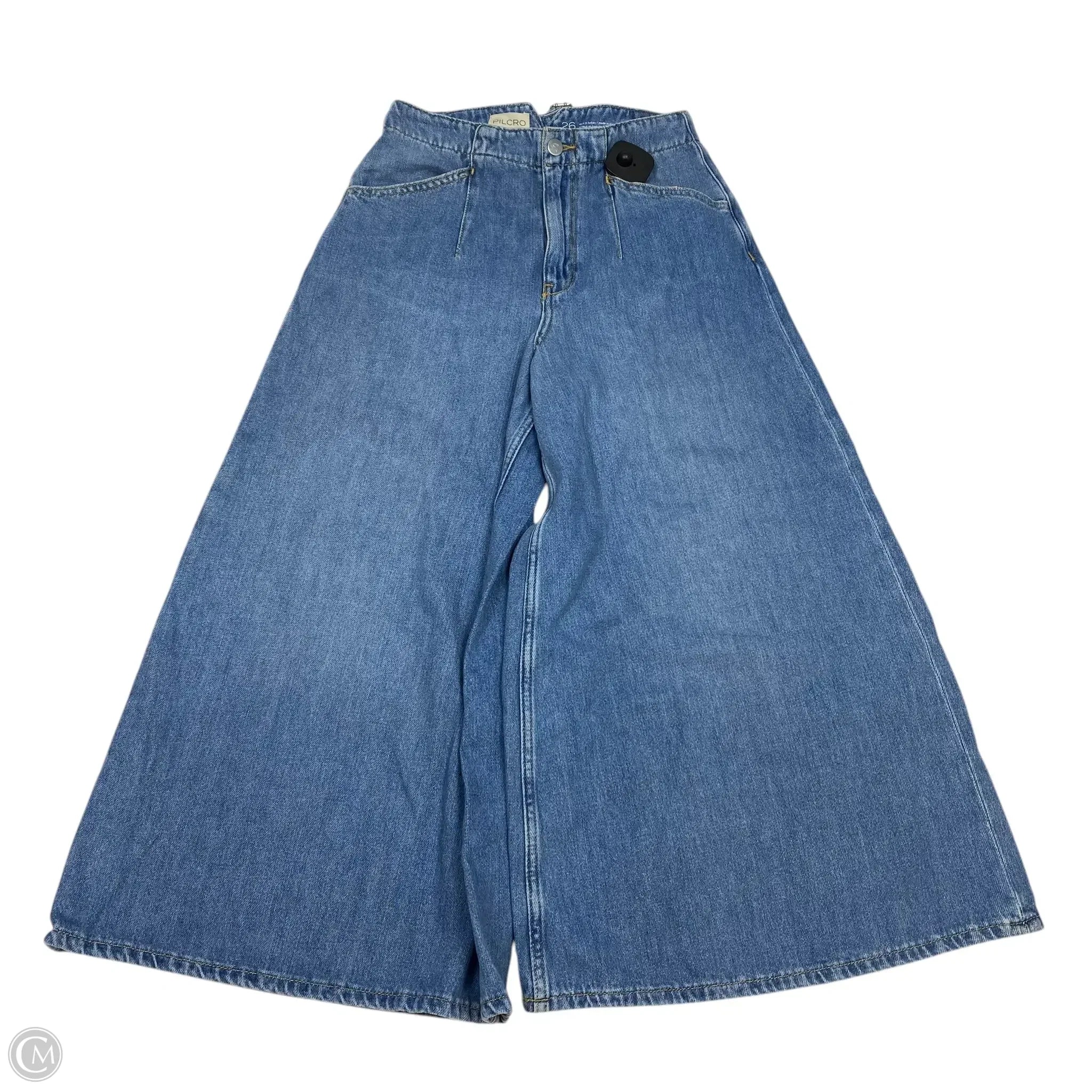 Wash and Wear Men's JeansJeans Wide Leg By Pilcro In Blue Denim, Size: 2