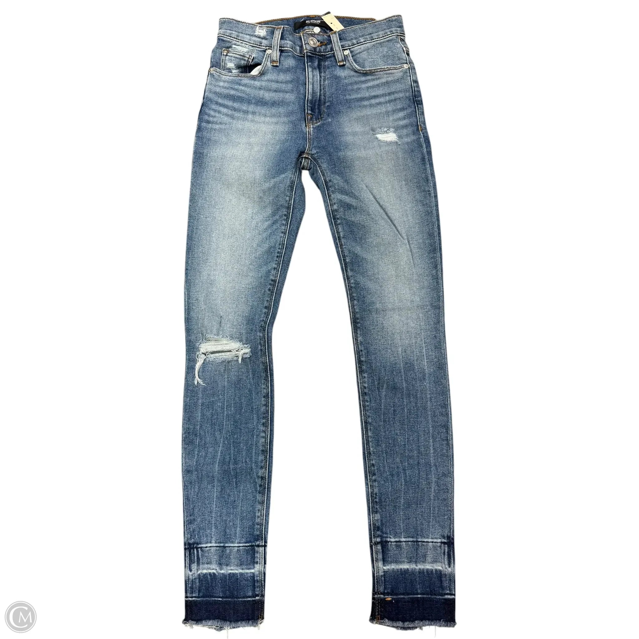 Hipster Skinny Men's JeansJeans Designer By Hudson In Blue Denim, Size: 0