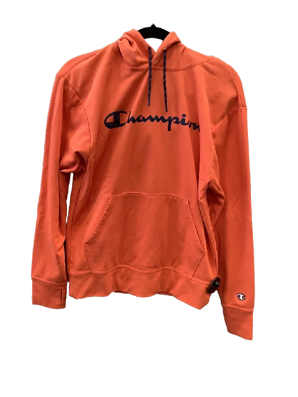 Men's Hoodies with DrawstringsAthletic Sweatshirt Hoodie By Champion  Size: S