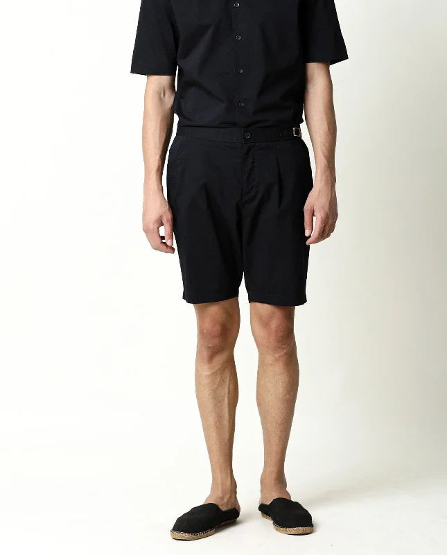 Men's Pants with Faux Leather PatchesRare Rabbit Men's Osaka Navy Slim Fit Mid Rise Waist Button & Zip Closure Shorts Men's Pants with Faux Leather PatchesRare Rabbit Men's Osaka Navy Slim Fit Mid Rise Waist Button & Zip Closure Shorts