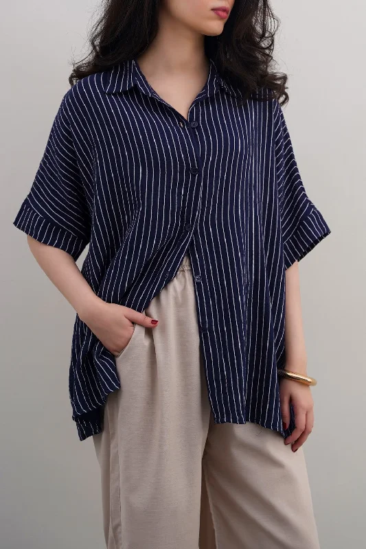Men's Camping Shirts for Outdoor AdventuresSTRIPED MUSLIN SHIRT