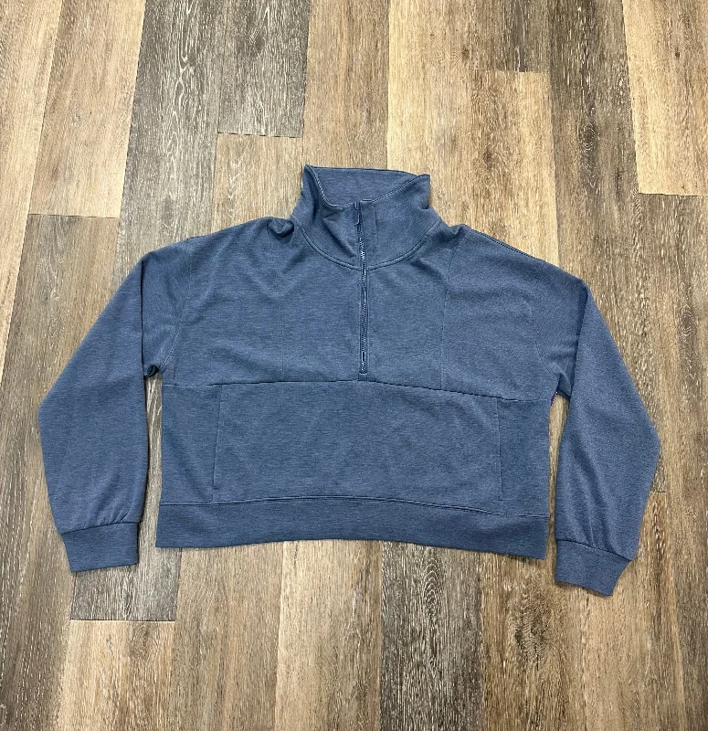 Men's Hoodies for SkiingAthletic Sweatshirt Collar By Travis Mathew In Blue, Size: Xxl