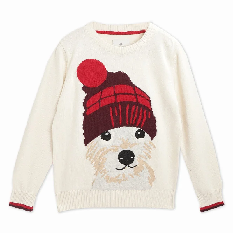Men's Sweaters with EmbellishmentsDog Knitted Sweater