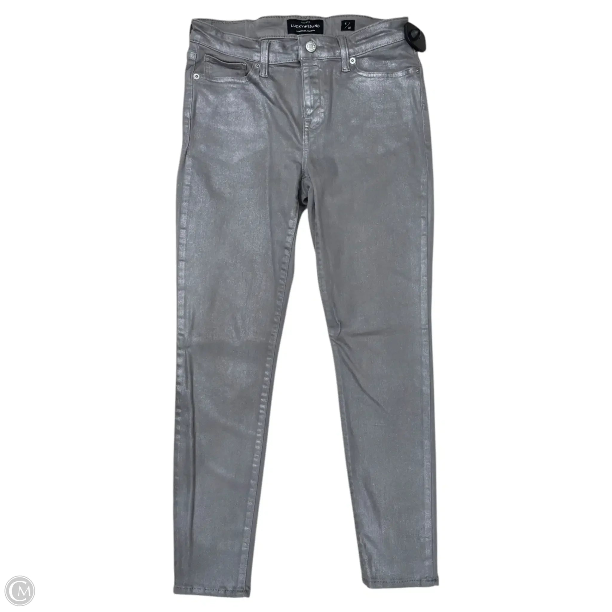 Fashion-Forward Men's JeansJeans Skinny By Lucky Brand In Grey & Silver, Size: 4