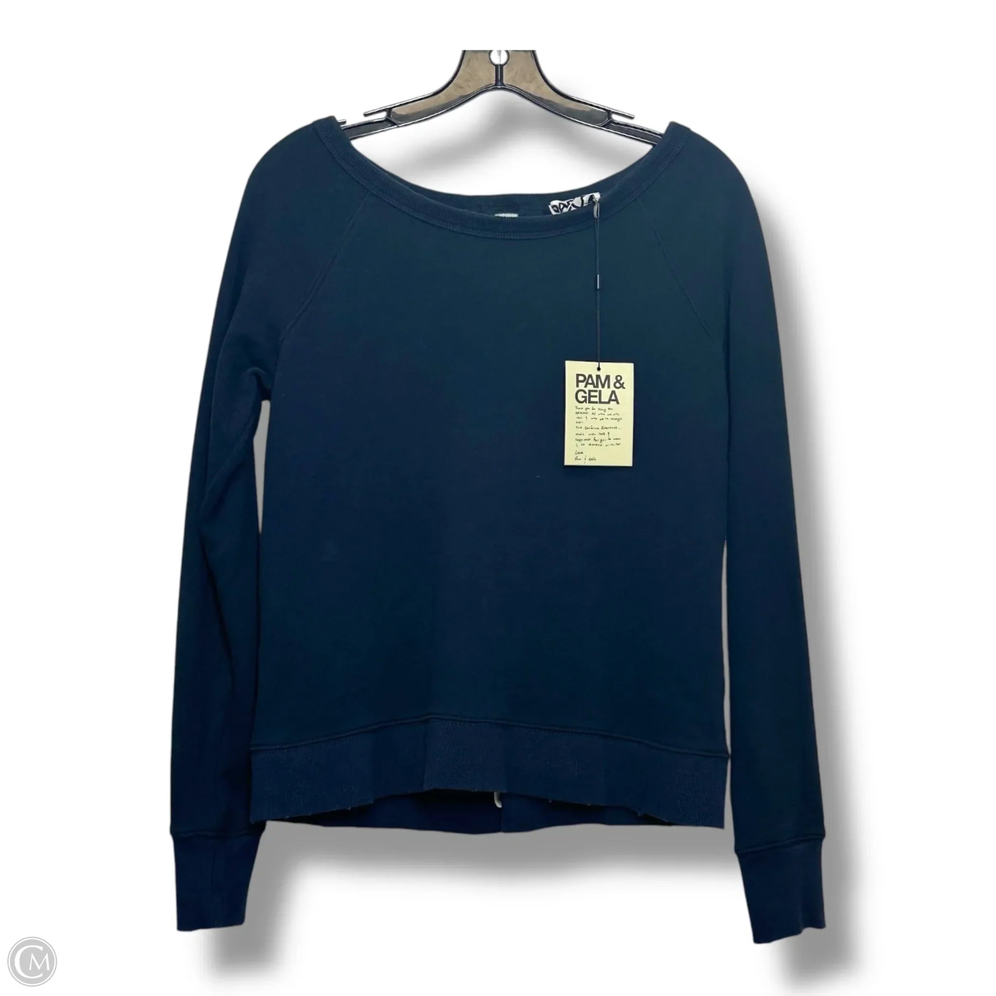 Cool Men's Graphic HoodiesSweatshirt Crewneck By Clothes Mentor In Navy, Size: S