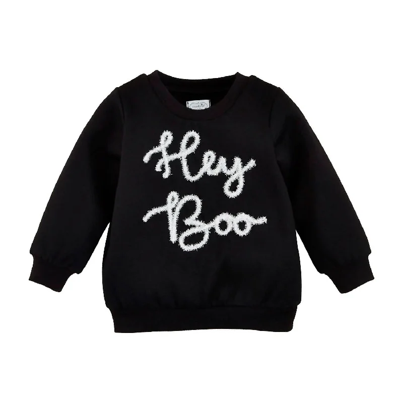 Men's Long-Sleeved ShirtsBbay's Hey Boo Sweatshirt In Black