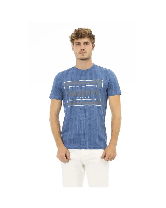 Men's Shirts with Antimicrobial TreatmentBaldinini Trend Men's Blue Cotton T-Shirt - 2XL Men's Shirts with Antimicrobial TreatmentBaldinini Trend Men's Blue Cotton T-Shirt - 2XL