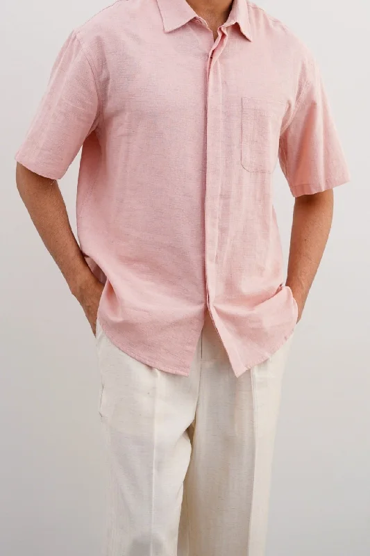 Men's Tennis Shirts for Court ComfortSLUB TEXTURED SHIRT