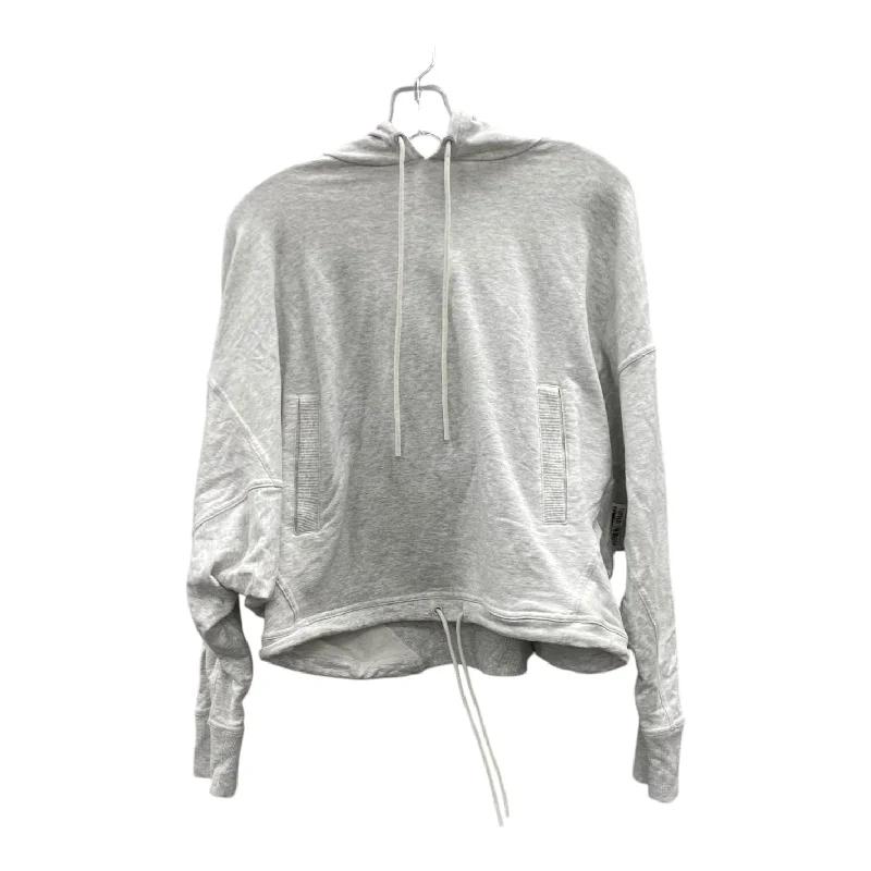 Men's Hoodies for CampingAthletic Sweatshirt Hoodie By Flx In Grey, Size:L