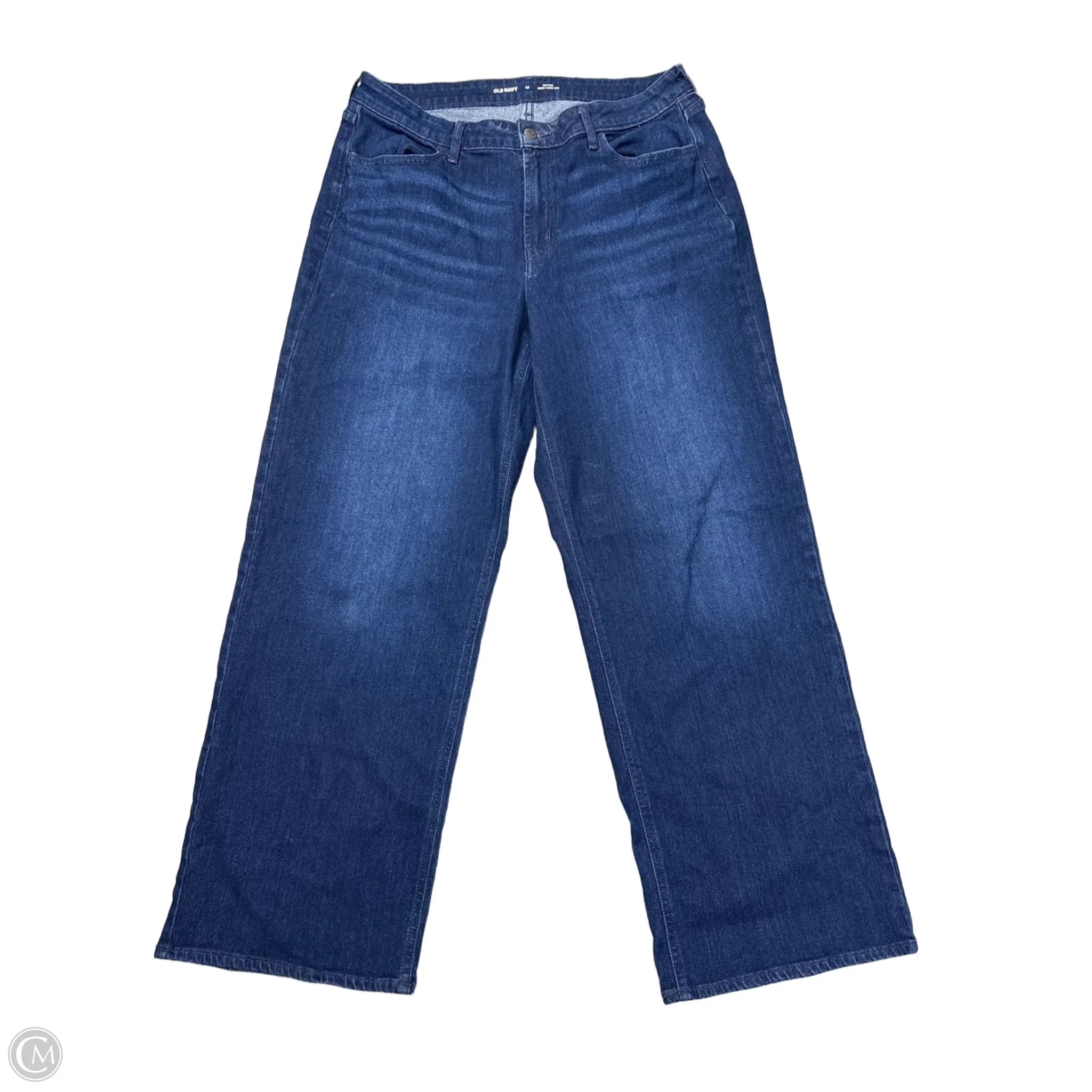 Affordable Designer Men's JeansJeans Wide Leg By Old Navy In Blue Denim, Size: 14
