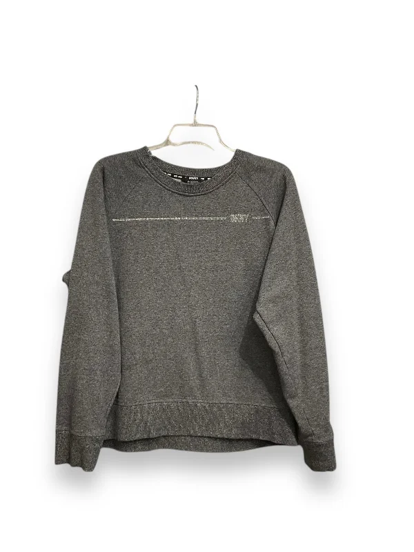 Men's Hoodies with Security PocketsSweatshirt Crewneck By Dkny In Grey, Size: Xl