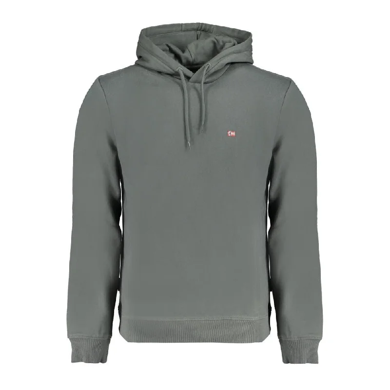 Classic Men's Wool SweatersNapapijri Green Cotton Men's Sweater