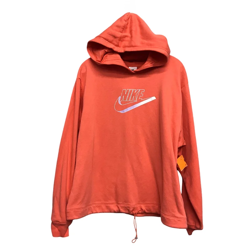 Men's Hoodies with Built-In HeadphonesSweatshirt Hoodie By Nike Apparel In Orange, Size:Xl Men's Hoodies with Built-In HeadphonesSweatshirt Hoodie By Nike Apparel In Orange, Size:Xl