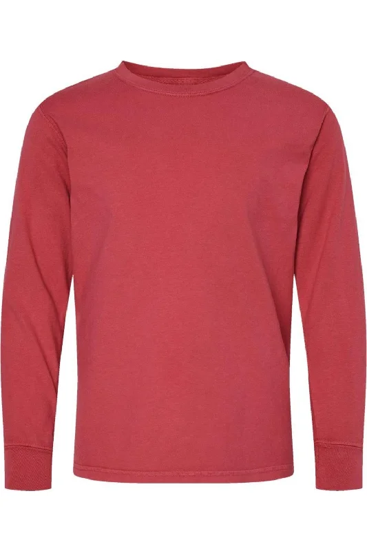 Men's Shirts with Contrast StitchingComfortWash by Hanes Garment-Dyed Youth Long Sleeve T-Shirt Men's Shirts with Contrast StitchingComfortWash by Hanes Garment-Dyed Youth Long Sleeve T-Shirt