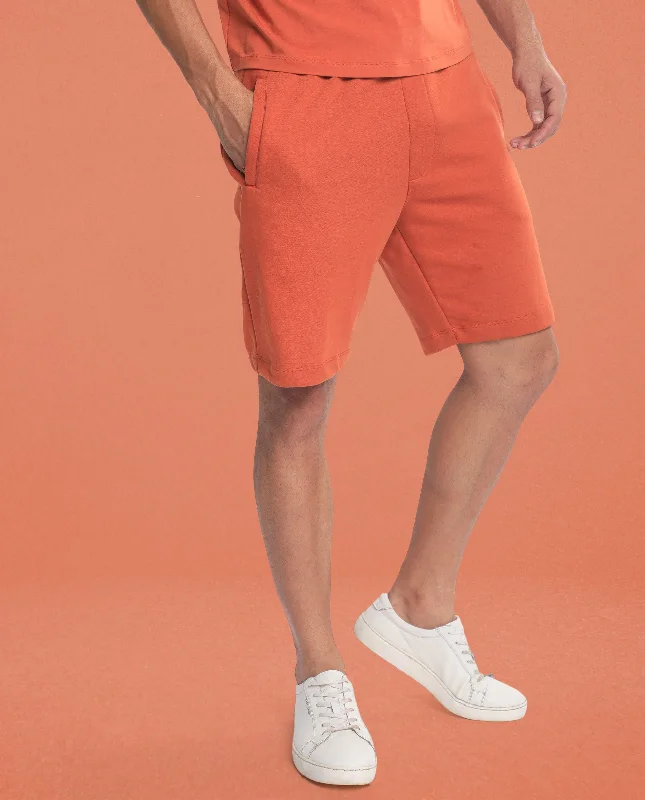 Men's Pants with Patch PocketsSHORTS TANGY ORANGE MEN