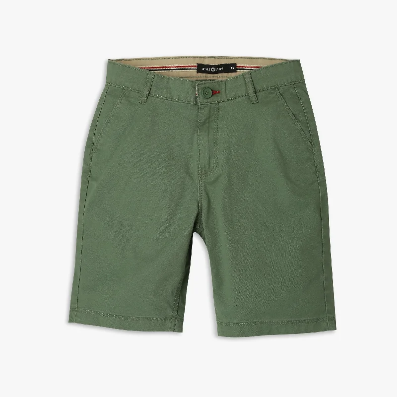 Men's Tailored Pants for a Sharp AppearanceBoy's Regular Fit Solid Mid Rise Shorts